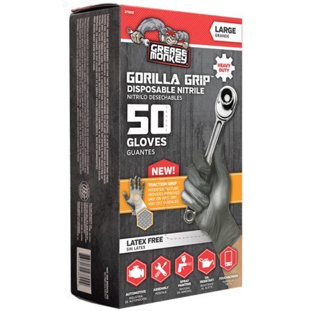 5 Pack Gorilla Grip Gloves - Large